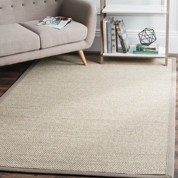 Safavieh Casual Natural Fiber Marble/ Khaki Sisal Area Rug (6' x 9') | Bed Bath & Beyond