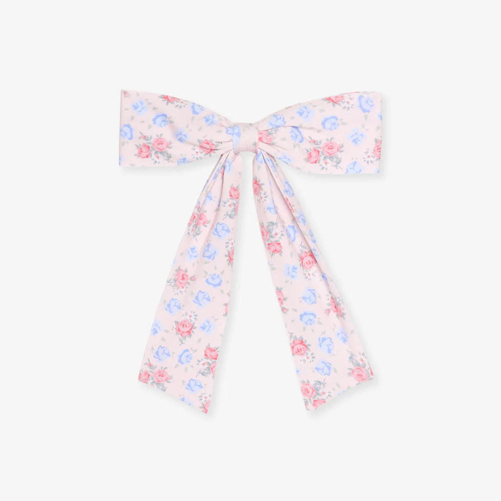 Floral Pink Baby Girl Bows | Laney | Posh Peanut