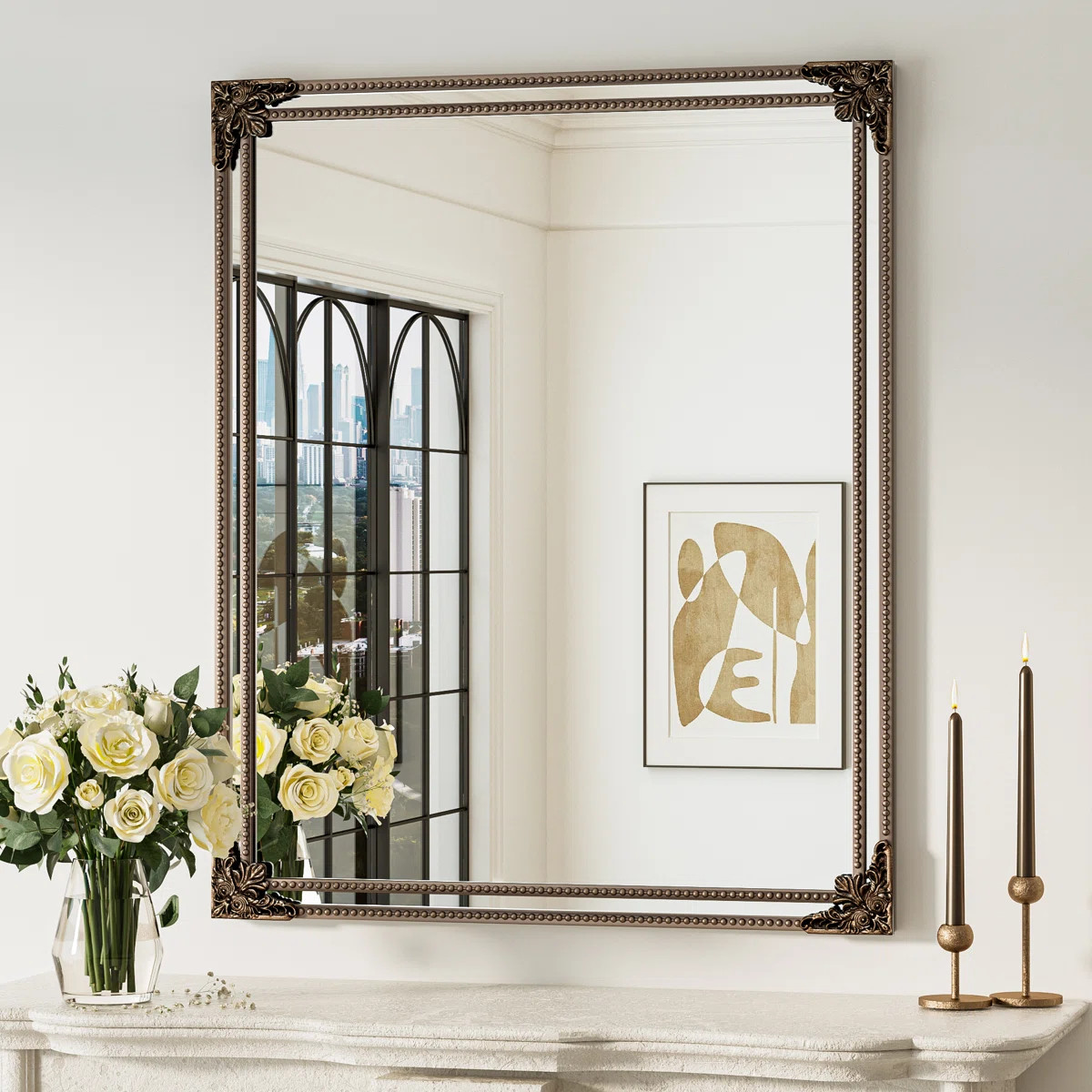 Fleur De Lis Living Berrilee Accent Mirror Rectangle Decorative Wall Mirror & Reviews | Wayfair | Wayfair North America