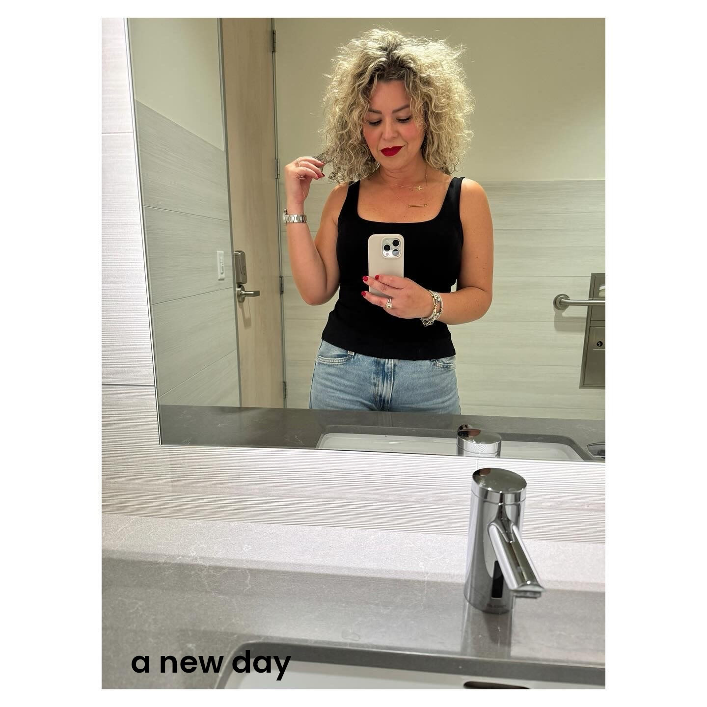 Bathroom selfies:why not?

a new day & Levis sets the tone for a simple yet classy look 👖denim & a black top, say less. 😮‍💨

#LTKMidsize #LTKOver40 #LTKdayinmylife