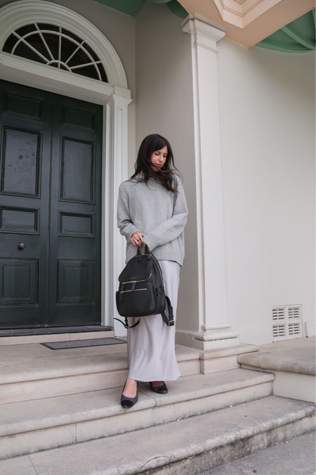 GRWM as I style an outfit around the Atlas Backpack from @sabenltd 🖤

I wanted to mimic the casual yet sophisticated vibe of the bag with my outfit, so opted for a satin skirt for shine, an oversized knit (untucked) for ease, and had to do a monochromatic moment for an effortless touch - including jewellery!

What I love about the Atlas Backpack is that it has multiple compartments to keep everything organised, making this a great alternative to a classic tote for your every day commute.

And with code JAMIELOVESSABEN15 you can get it (and any other full priced Saben bag) 15% off 🤭

#LTKitbag #LTKaustralia #LTKsalealert