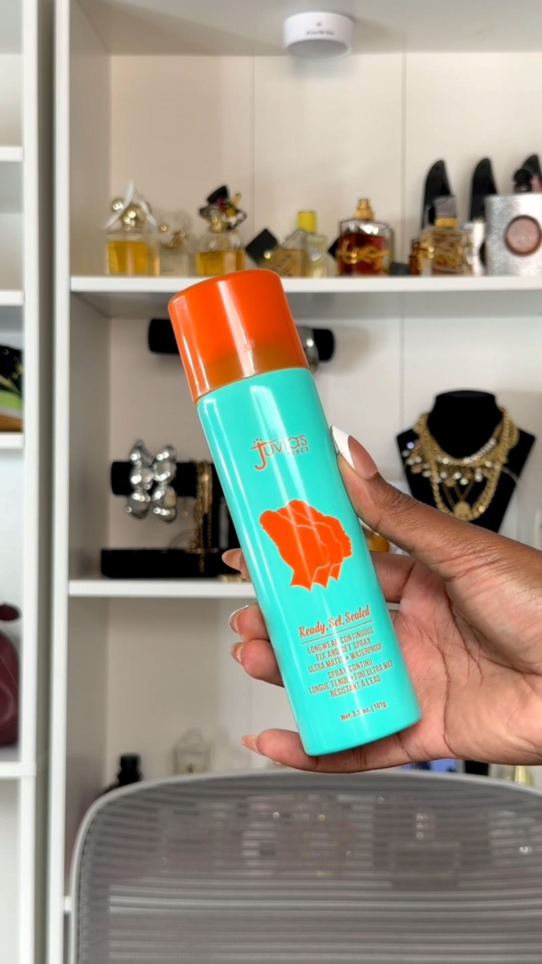 Juvia’s Place Setting Spray said, "We’re staying put today.

#LTKgrwm #LTKstorytime #LTKmorningroutine