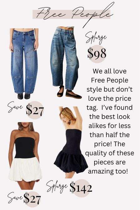 Save vs splurge free people

#LTKFindsUnder100 #LTKStyleTip #LTKSeasonal
