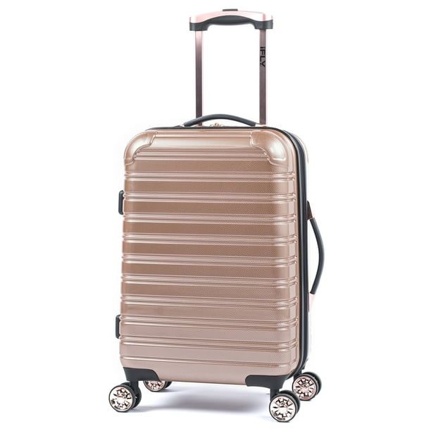 iFLY Hardside Fibertech Carry On Luggage, 20", Rose Gold - Walmart.com | Walmart (US)