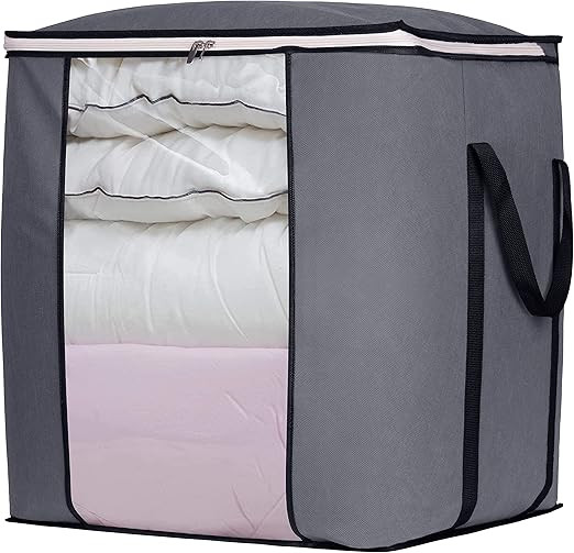 Amazon.com: SLEEPING LAMB 120L Extra Large Blanket Storage Bags Breathable Clothes Storage Contai... | Amazon (US)