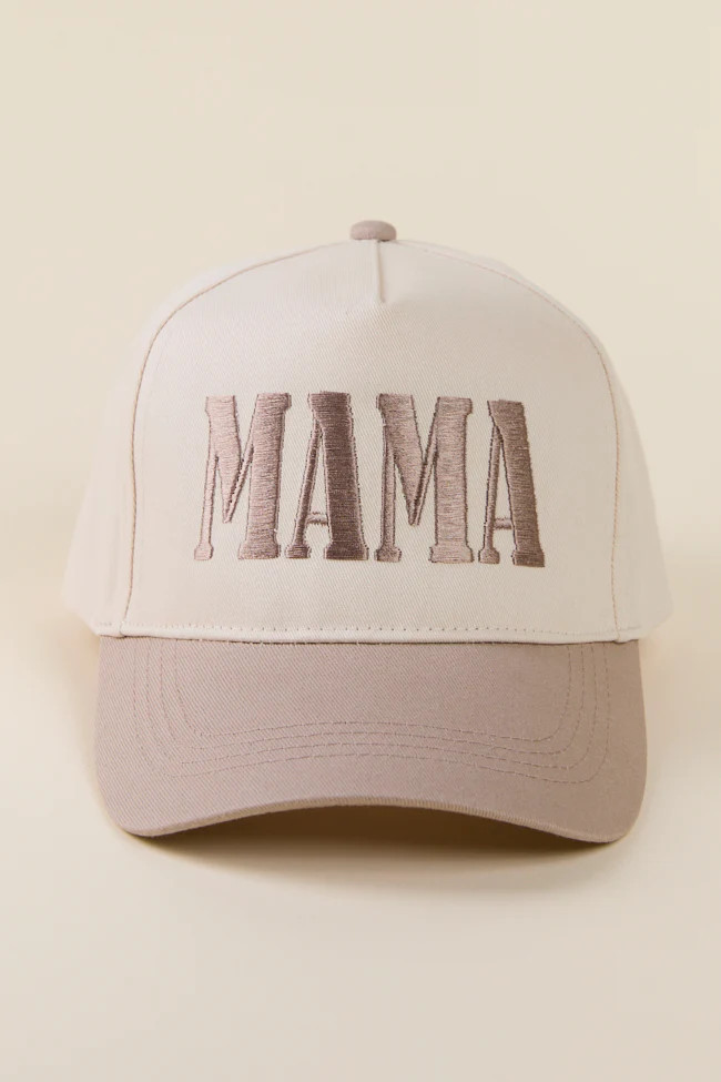 Mama Beige Trucker Hat | Pink Lily