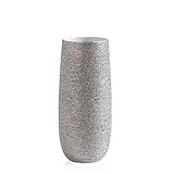 Torre & Tagus Brava Spun Textured Metallic Silver Vase for Faux-Flower Table and Counter Top Display | Amazon (US)