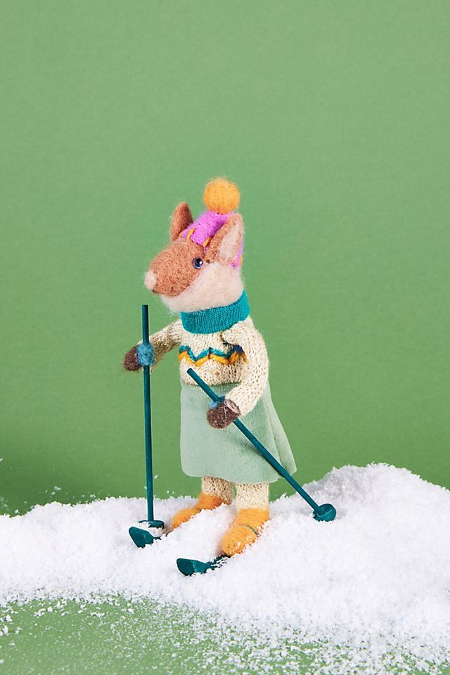 Skiing Llama Ornament | Anthropologie (US)