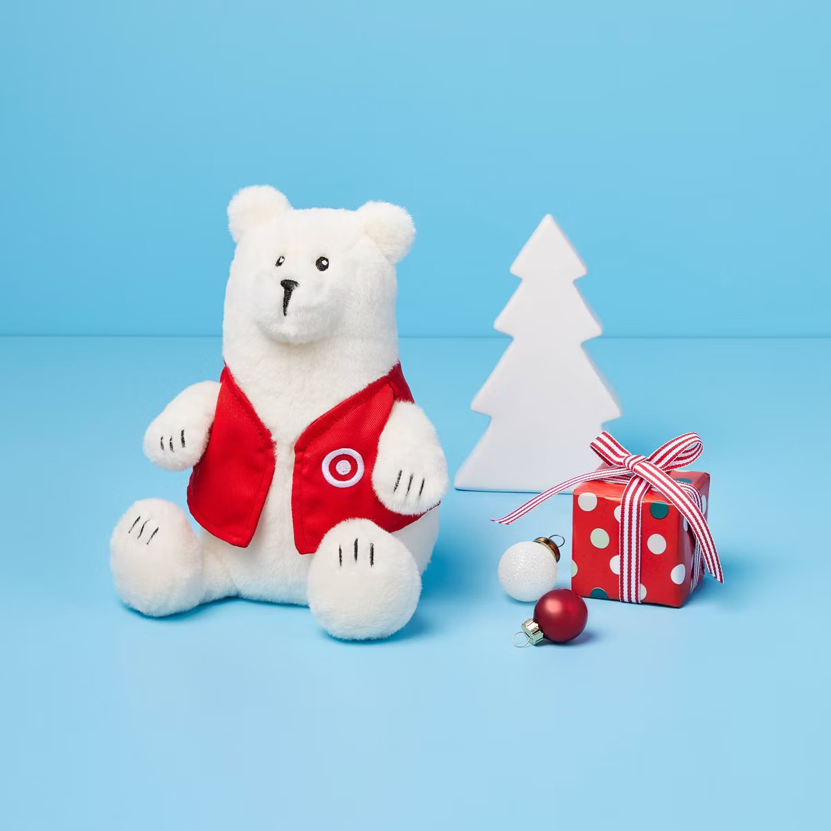 7" Holiday Polar Bear with Vest Stuffed Animal - Gigglescape™ | Target
