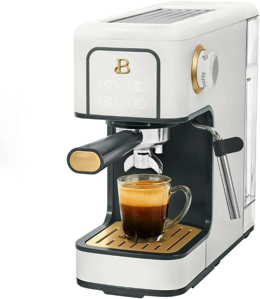 Beautiful Slim Espresso Maker by Drew Barrymore – 20‑Bar Pressure, Dual‑Spout 52 mm Porta... | Amazon (US)
