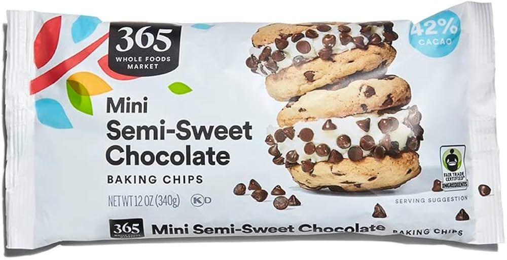 365 by Whole Foods Market, Semisweet Mini Chocolate Chips, 12 Ounce | Amazon (US)