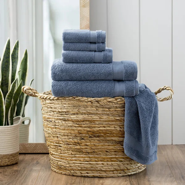 Noah 6 Piece Turkish Cotton Towel Set | Wayfair North America