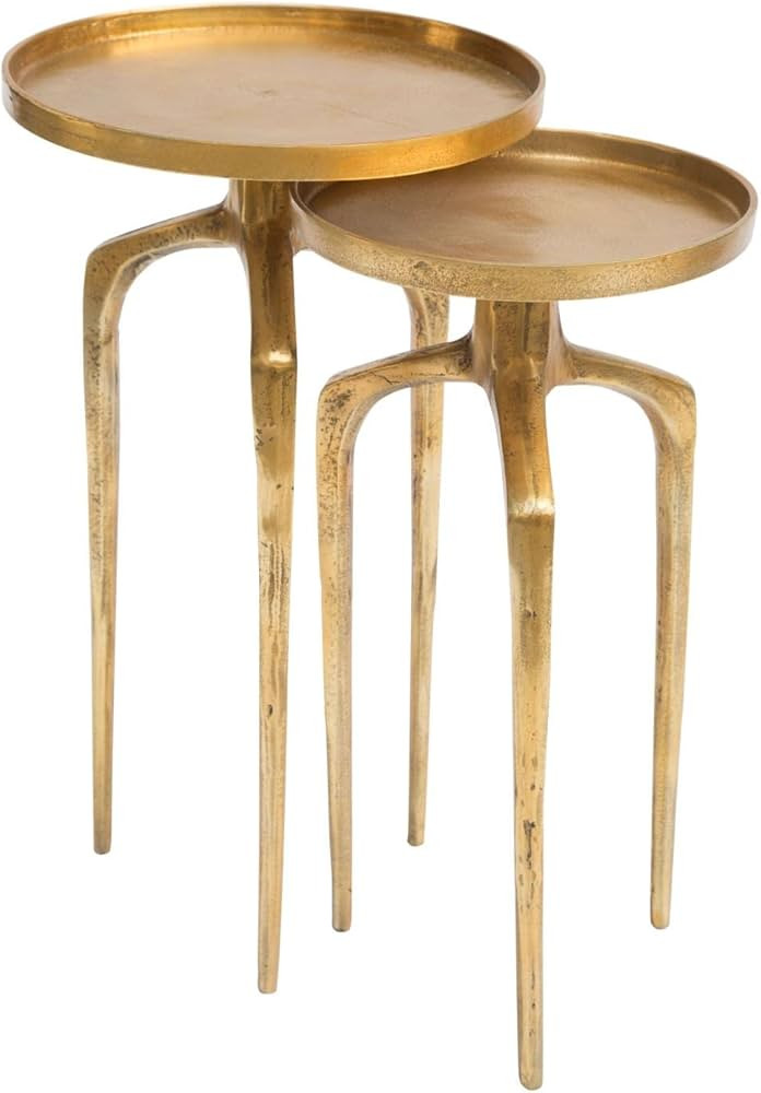 WOYBR Como Accent Table Set Antique Gold | Amazon (US)