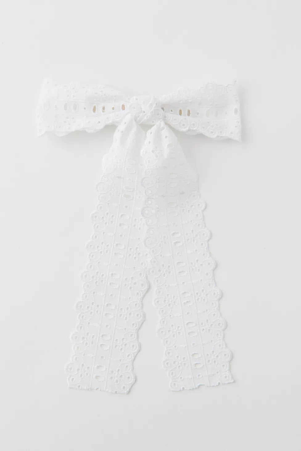 Willa Eyelet Hair Bow Barrette | Urban Outfitters (US and RoW)
