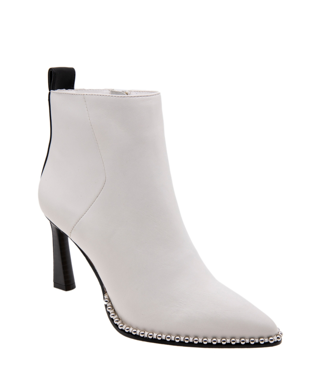 BCBGeneration Women's Beya Pointy Toe Booties - Bright White Leather | Macy's