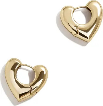BaubleBar Heart Hoop Earrings | Nordstrom | Nordstrom