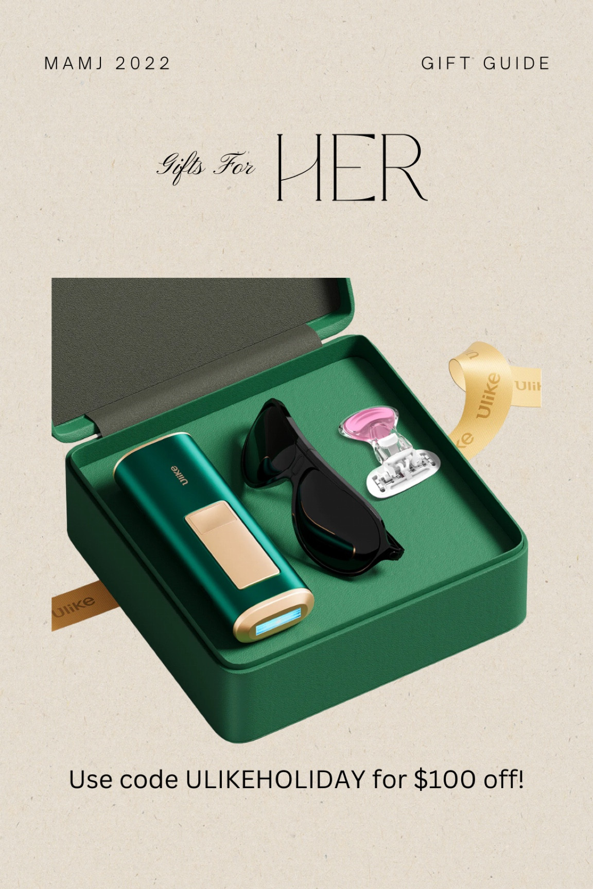 $100 this laser hair removal device with code ULIKEHOLIDAY !!! 

#LTKGiftGuide #LTKsalealert #LTKHoliday