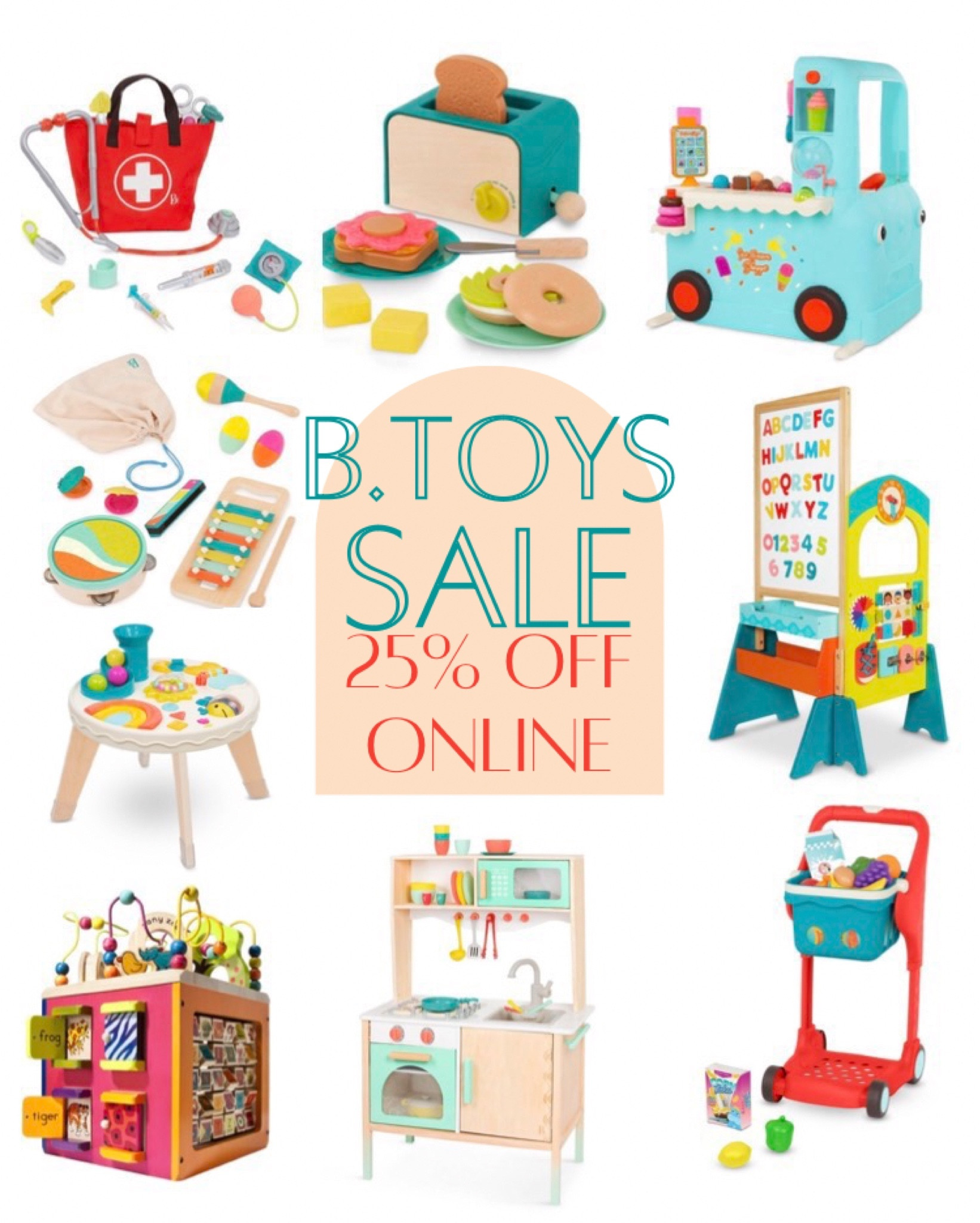 B. TOYS on SALE at Target online. 25% off! These are some of our absolute favorite toys, amazing quality and our kids love them! #targetsale #toddlergiftguide 

#LTKHoliday #LTKGiftGuide #LTKsalealert