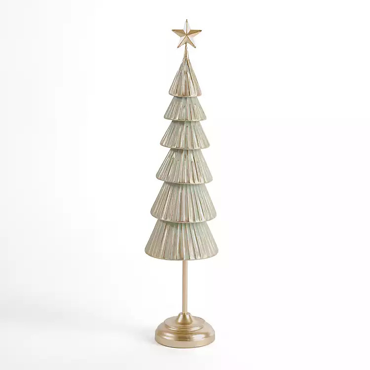 Green and Gold Tiered Christmas Tree, 23 in. | Kirklands