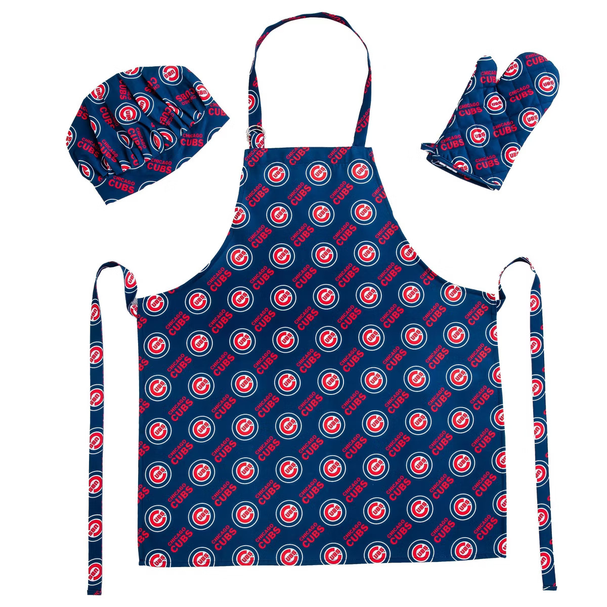 MLB Chicago Cubs Apron, Mitt, Hat Grill Tool Set - 3pc | Target