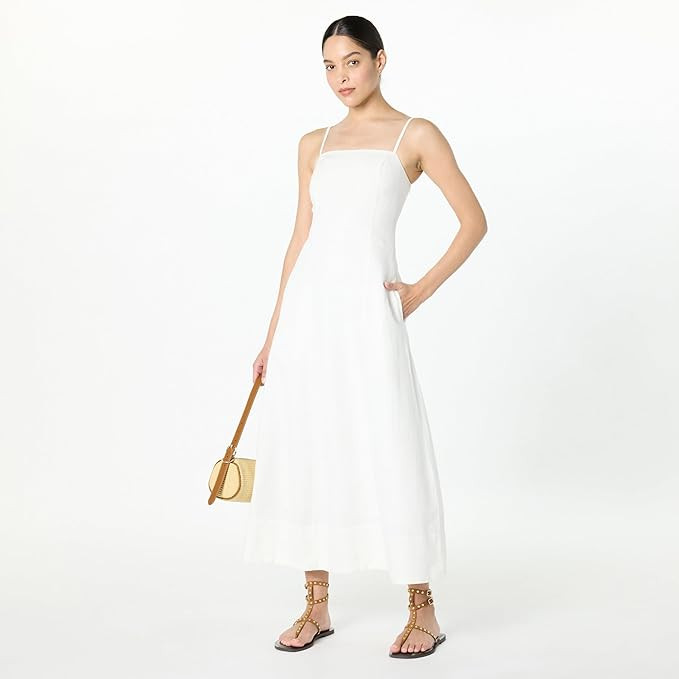The Drop Women's Daphne Square Neck Linen Maxi Dress | Amazon (US)