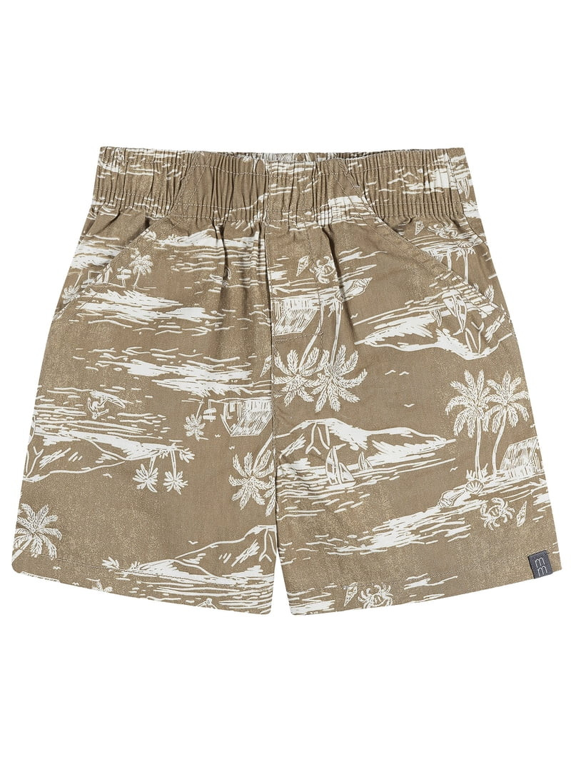 Modern Moments by Gerber Toddler Boy Button Front Shirt with Pocket and Short Set, 2-Piece, Sizes... | Walmart (US)