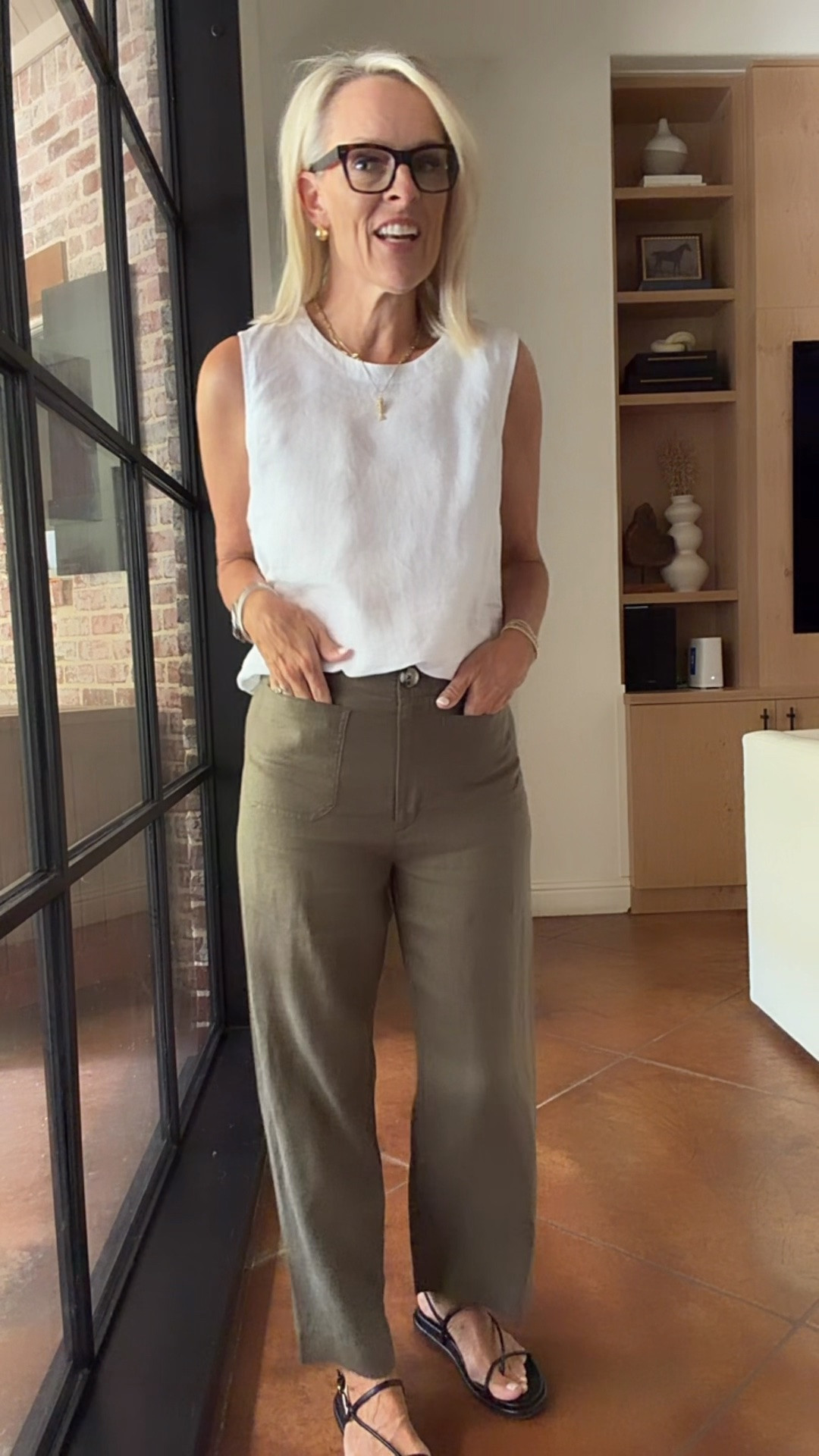 These linen pants! Hold their shape, lightweight. Keeps you cool in hot months! 
This linen shell goes with everything!! 
True size on both 

@Quince  #quincepartner

#LTKOver40 #LTKTravel #LTKgrwm