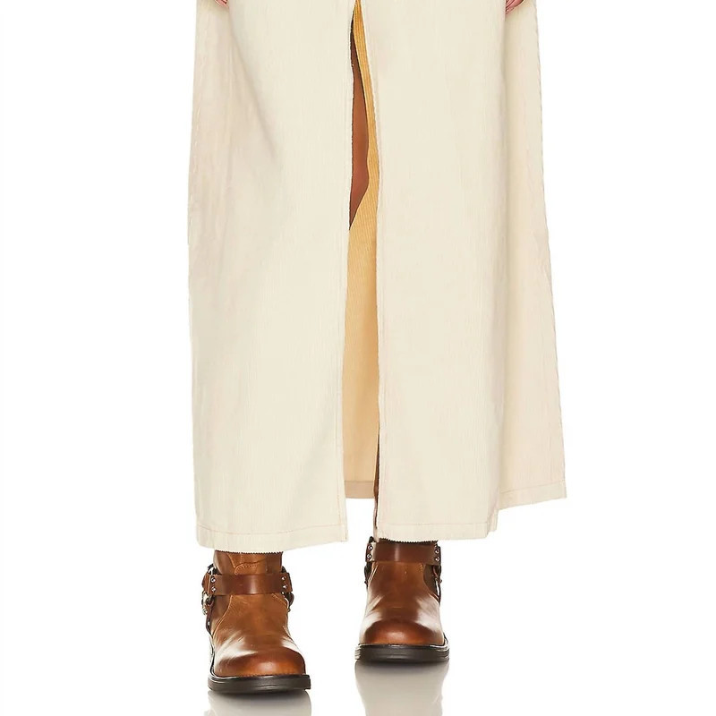 Free People Come As You Are Cord Maxi Skirt - Brown - 0 | Verishop