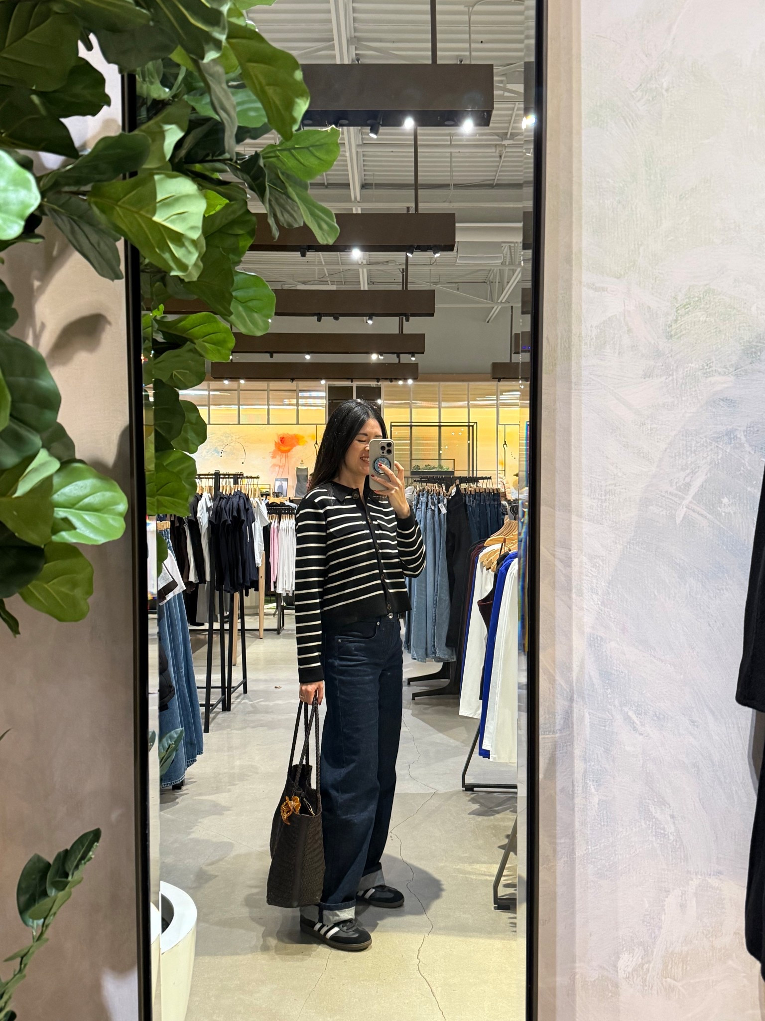 Sezane Betty cardigan. In xs
Everlane column jeans. Tts. Runs slight big. I didn’t size down
Madewell tote

#LTKwinter #LTKpetite #LTKcanada