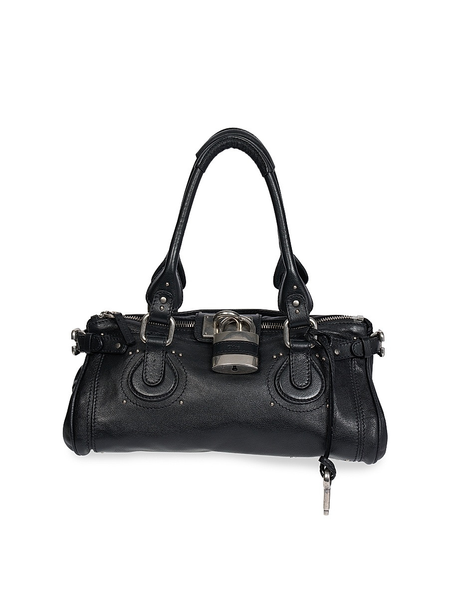 Women's Paddington Leather Shoulder Bag - Black | Saks Fifth Avenue