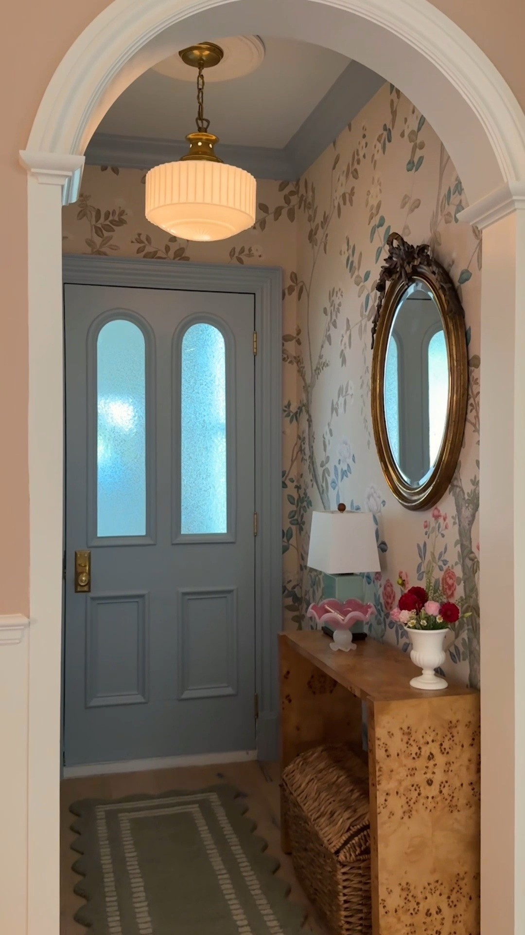 Entry way decor & wallpaper / foyer / diy / home decor / antique / home decorating

#LTKstyletip #LTKhome #LTKmidsize