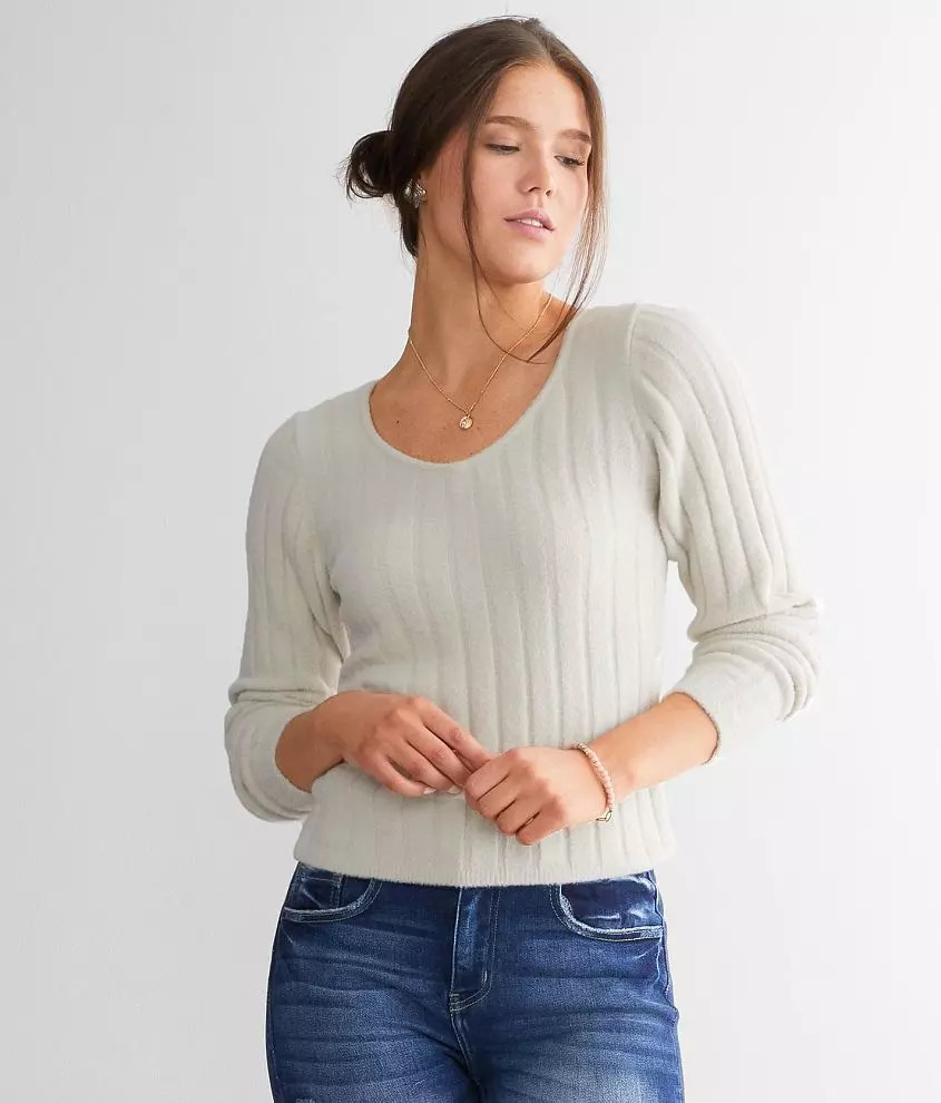 Wide Rib Plush Sweater | Buckle