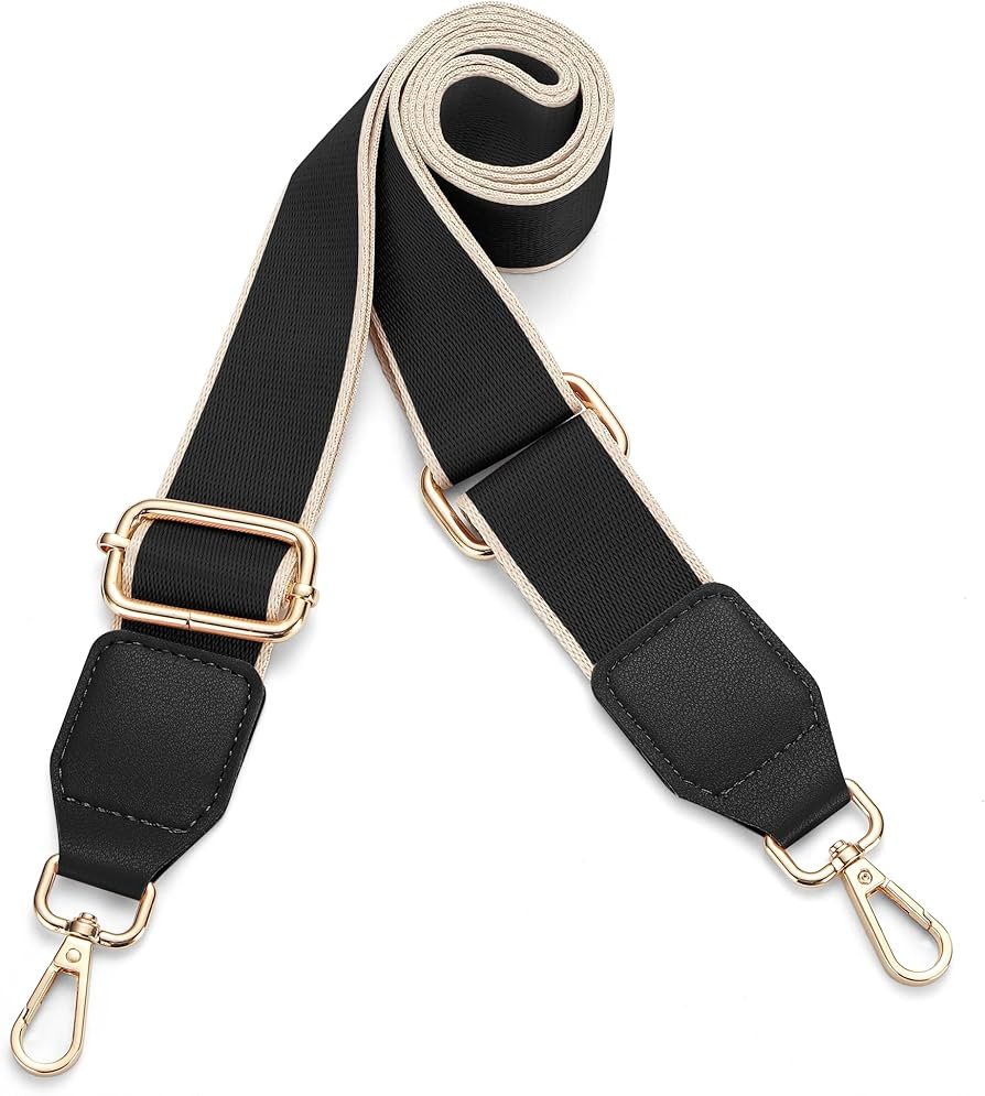 Hamdecro Purse Straps Replacement Crossbody, Universal Wide Shoulder Strap for Bags Adjustable St... | Amazon (US)
