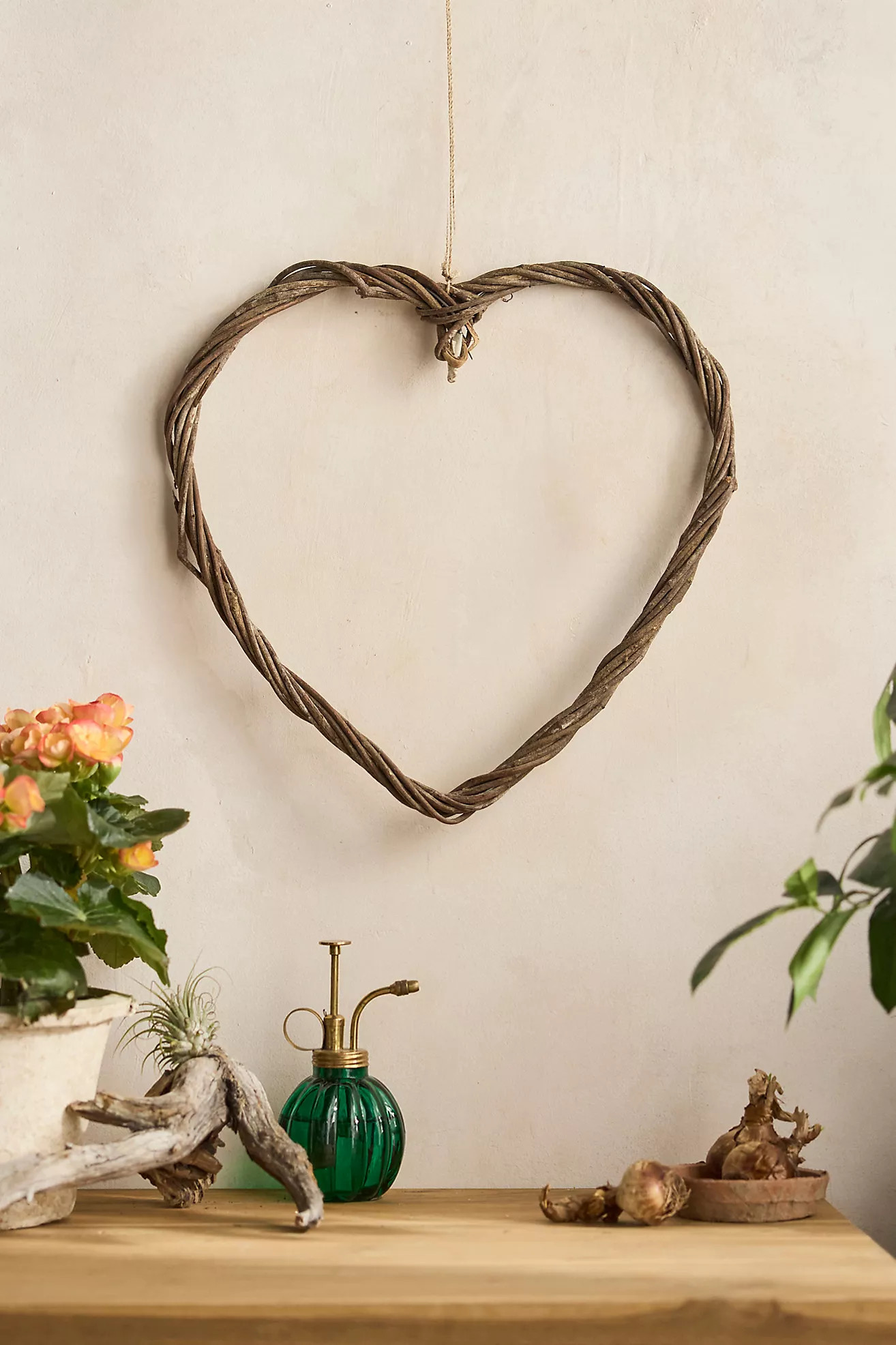 Dried Vine Heart Wreath | Anthropologie (US)