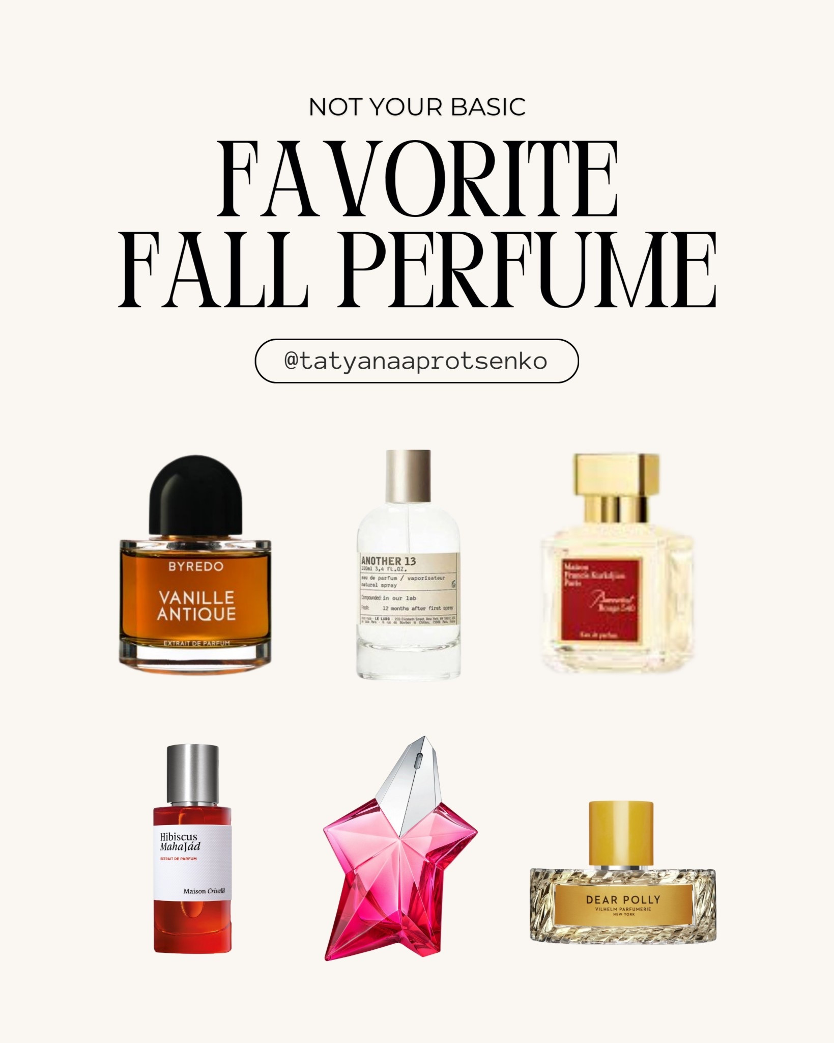 My favorite fall perfumes that feel chic and unexpected no basic vanillas here just unique, underrated gems that deserve the spotlight linking all of them for you on LTK so you can shop directly. #ltkfinds #fallperfumes #fallfragrance #fallscents

#LTKFallSale #LTKStyleTip #LTKBeauty