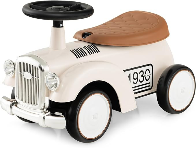 Costzon Ride On Push Car for Toddlers, Classic Kids Ride On Car Foot-to-Floor Sliding Car with St... | Amazon (US)