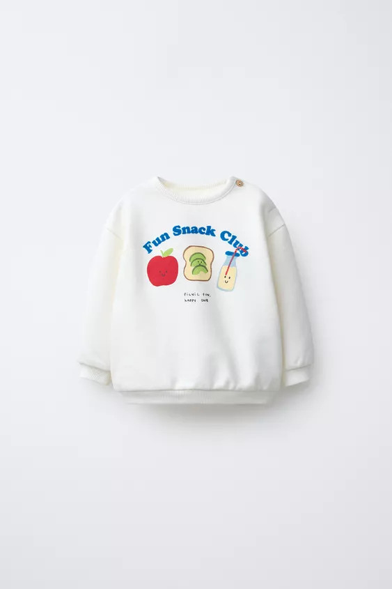 SUDADERA ESTAMPADO FLOCK | Zara US