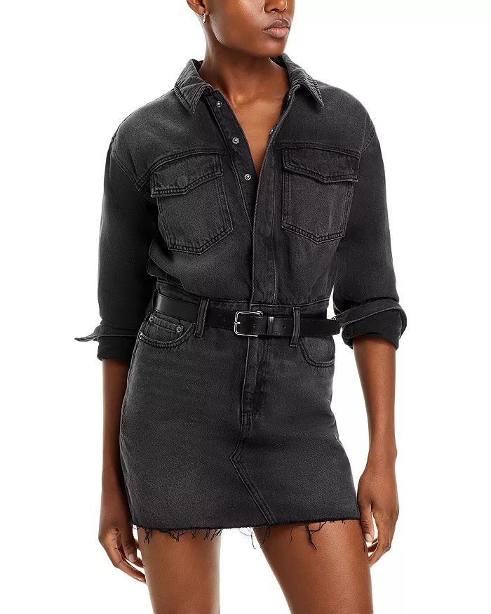 Nina Denim Mini Shirt Dress | Bloomingdale's (US)