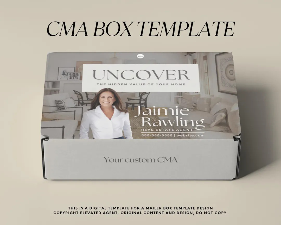 CMA Box Template, Realtor CMA Packet, Custom Cma Box, Real Estate Mailer, Real Estate Marketing, ... | Etsy (US)
