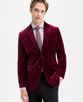 Men's Slim-Fit Solid Velvet Sport Coat | Macy's