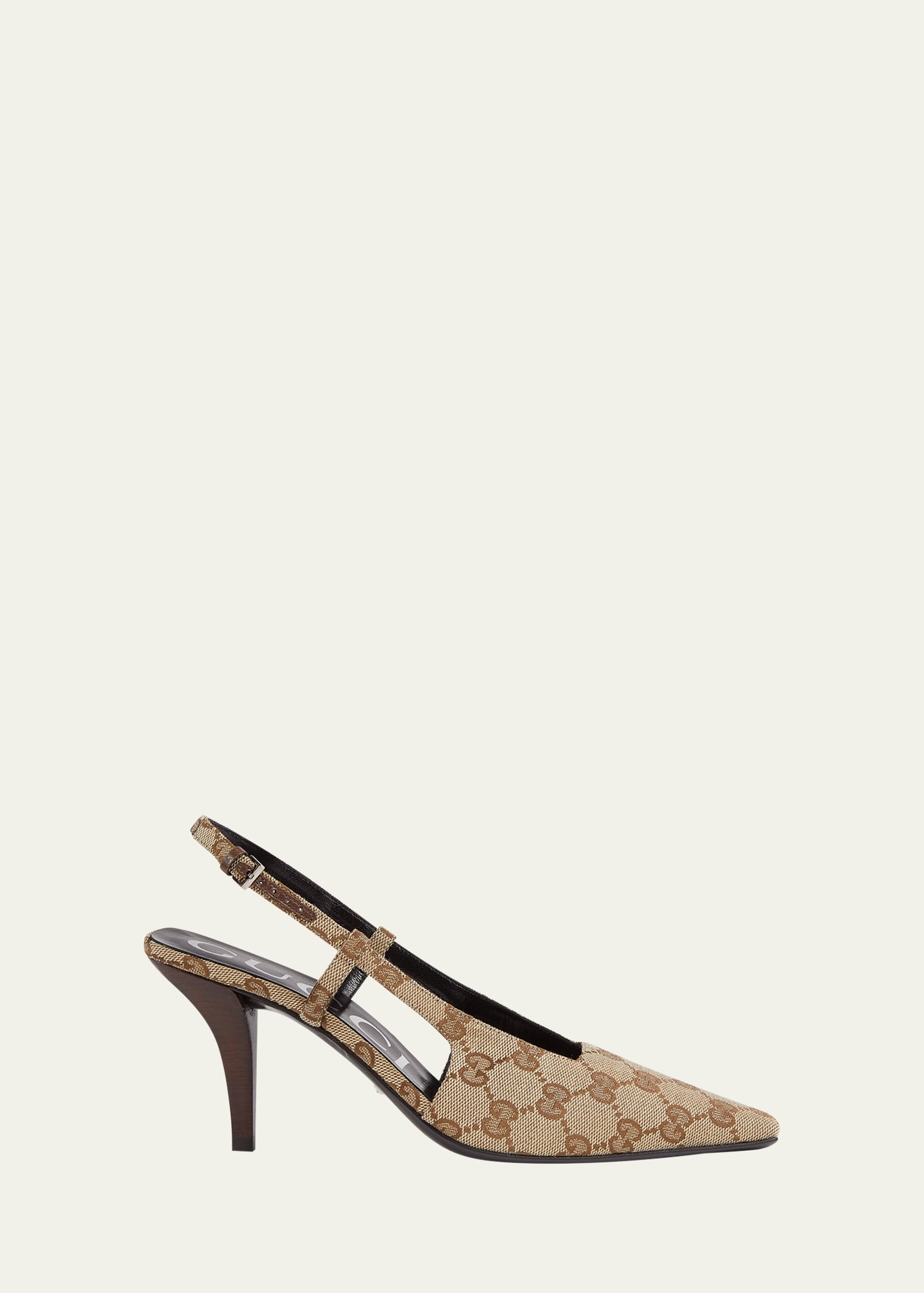 Gucci Tom GG Canvas Slingback Pumps | Bergdorf Goodman