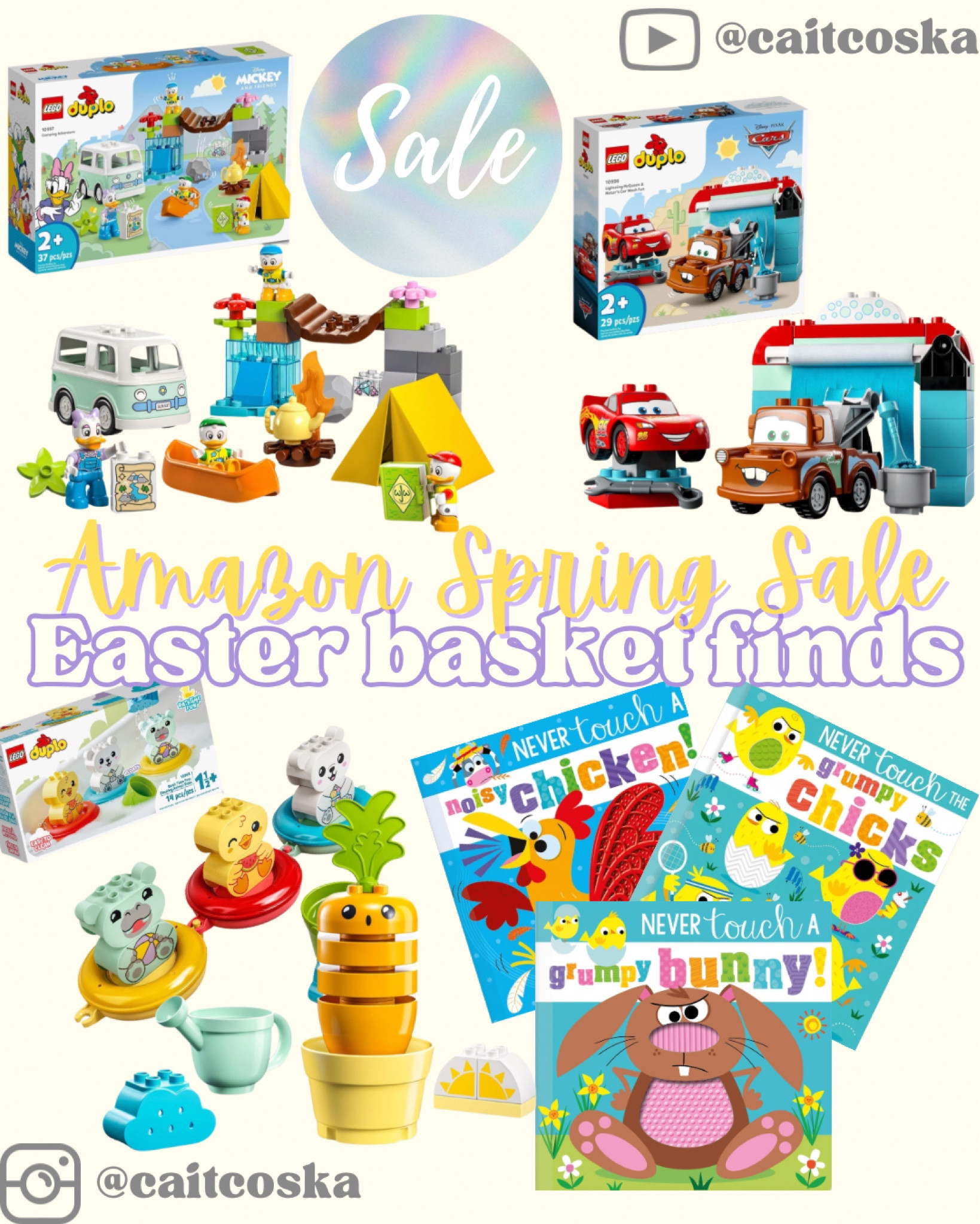 I was finalizing my kids’ Easter baskets this morning and noticed a lot of the items were included in the Amazon Spring Sale!

These Amazon finds are perfect for toddler Easter gifts. We have a large collection of these toddler board books and I’m excited to give the kids some educational toys with the Lego sets. 

This is a great opportunity to grab these items during the sale at a discount!

#LTKkids #LTKbaby #LTKsalealert