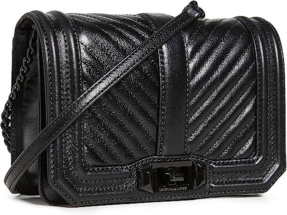 Rebecca Minkoff Women's Chevron Quilted Small Love Cross Body Bag | Amazon (US)