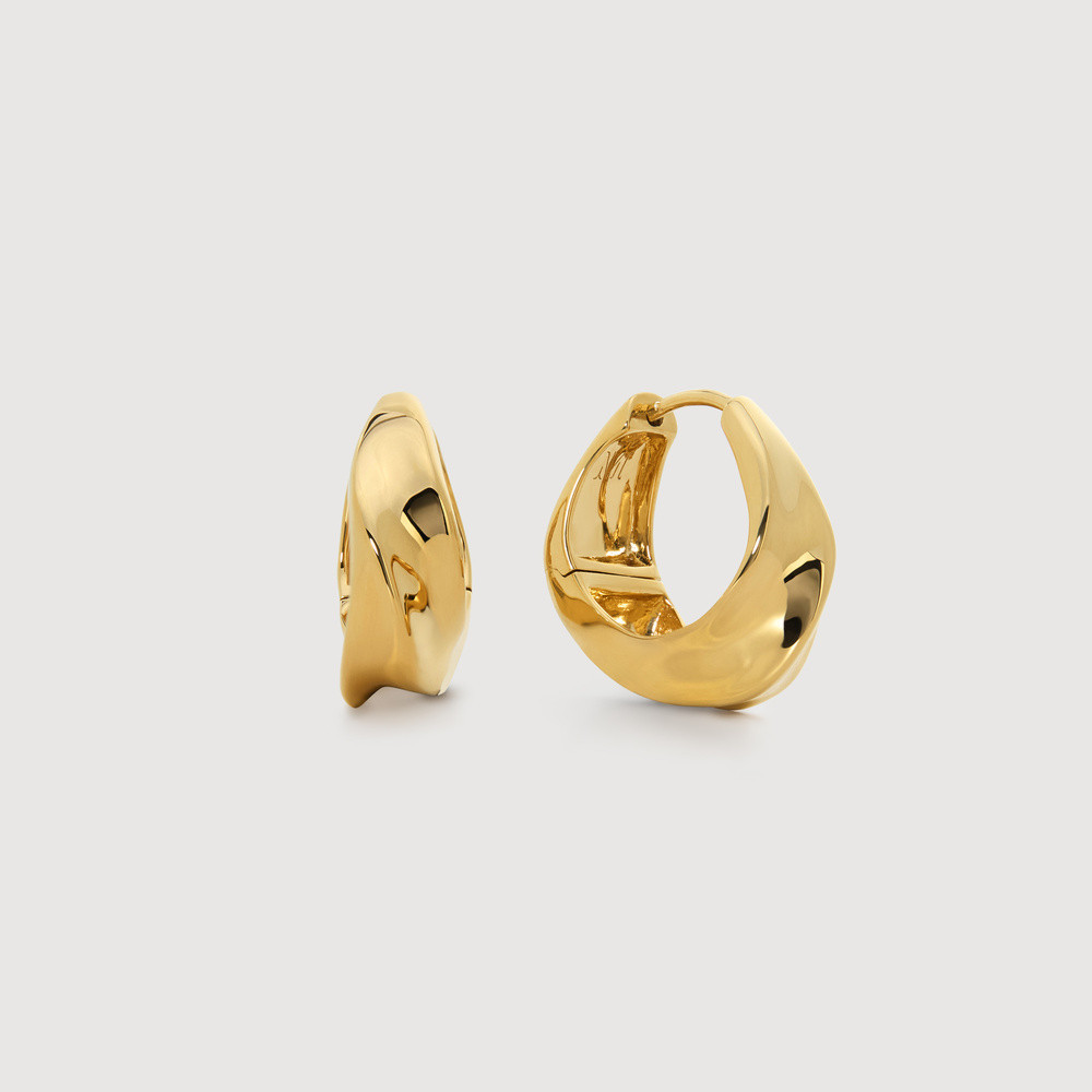 Gold Nomade Small Hoops | Monica Vinader (US)