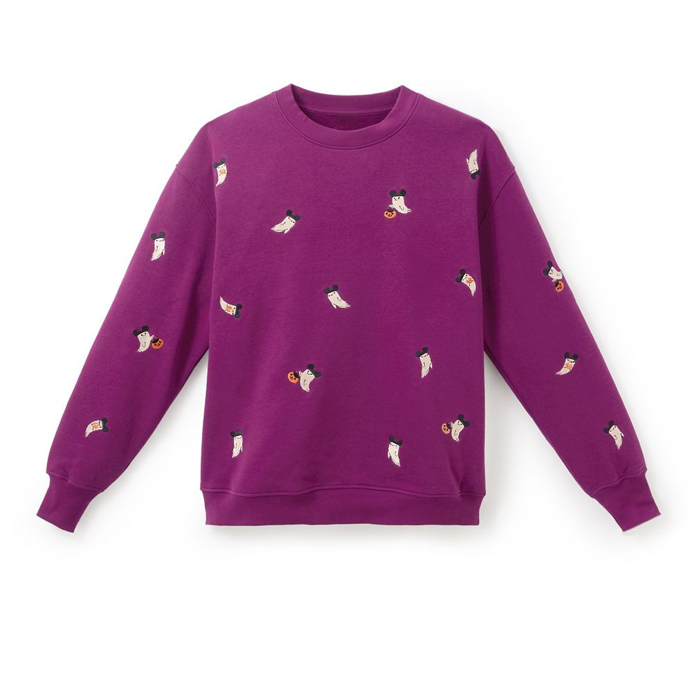 Mickey Mouse Ear Hat Ghost Halloween Pullover Sweatshirt for Adults | Disney Store
