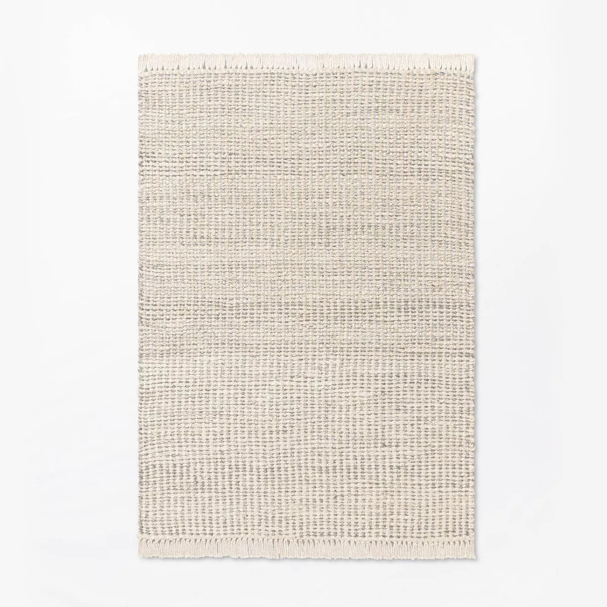 Malibu Woven Jute Rug with Fringe Cream/Gray - Threshold™ designed with Studio McGee | Target