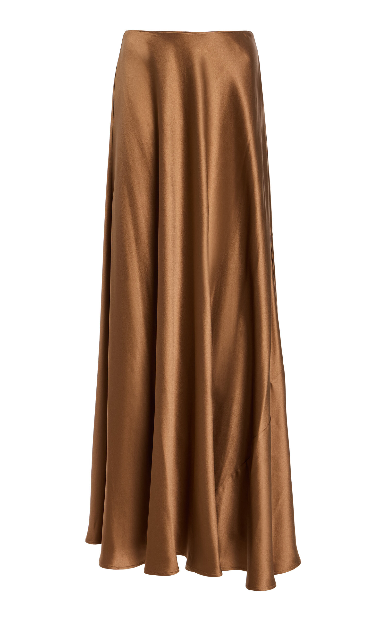 Heirlome - Antonia Silk Maxi Skirt - Tan - US 0 - Moda Operandi | Moda Operandi (Global)