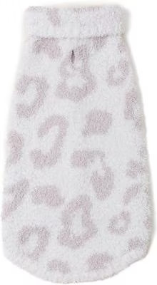 Barefoot Dreams CozyChic Barefoot in the Wild Dog Sweater, Cream/Stone, Medium | Chewy