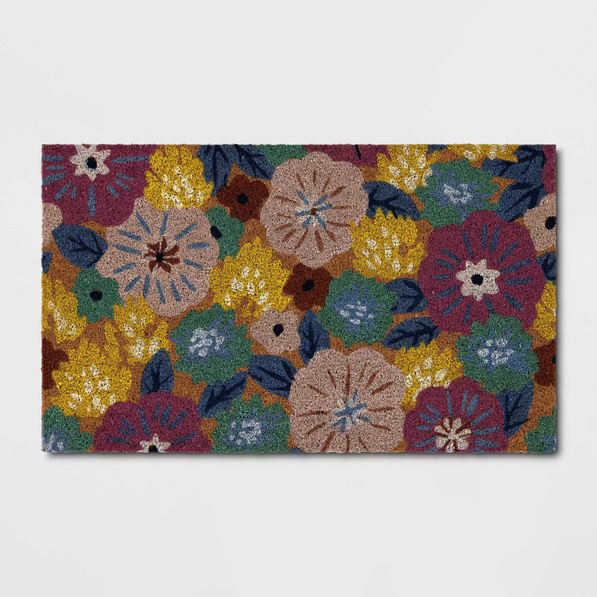 1'6"x2'6" Pastel Floral Outdoor Coir Doormat - Room Essentials™ | Target