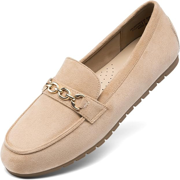DREAM PAIRS Loafers for Women Casual Slip On Flat | Comfortable Lightweight Leisure Work Shoe Com... | Amazon (US)